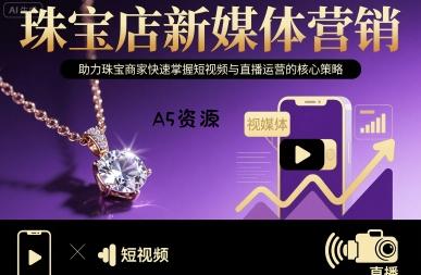 珠宝店新媒体营销,助力珠宝商家快速掌握短视频与直播运营的核心策略
