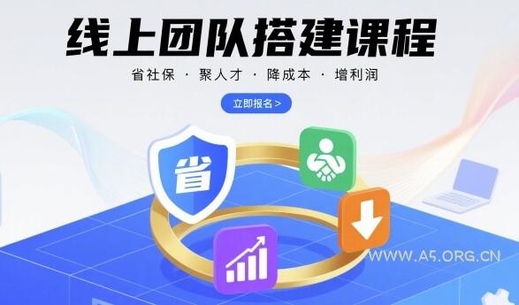 线上团队搭建课程，省社保，聚人才，降成本，增利润，团队管理必看