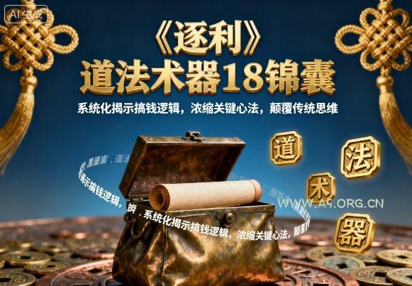 《逐利》道法术器18锦囊,系统化揭示搞钱逻辑,浓缩关键心法,颠覆传统思维