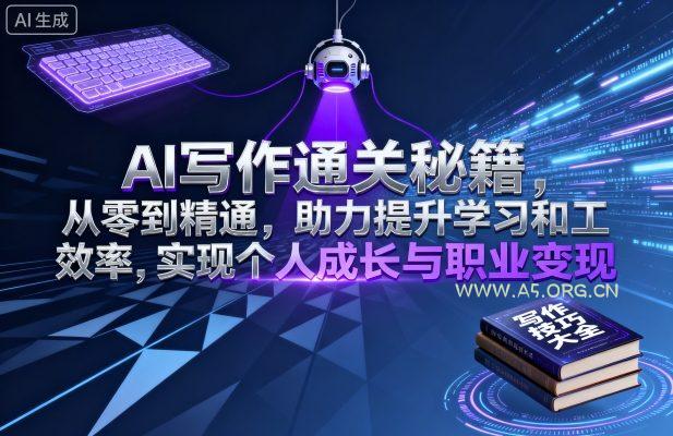 AI写作通关秘籍，从零到精通，助力提升学习和工作效率，实现个人成长与职业变现