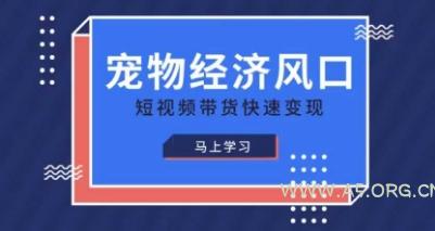 宠物赛道快速变现精品课,宠物经济风口,短视频带货快速变现
