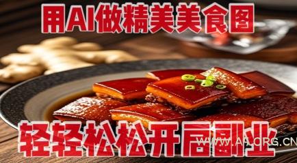 用AI做精美美食图,无需专业设备拍摄,轻轻松松开启副业