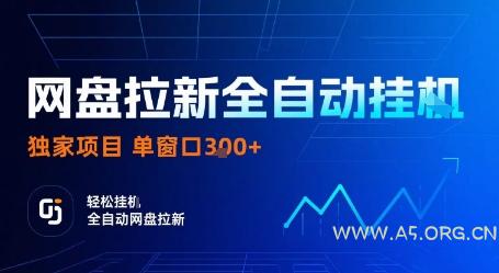 网盘拉新全自动挂G，独家项目，全自动运行完成拉新做任务，单窗口3张+【揭秘】