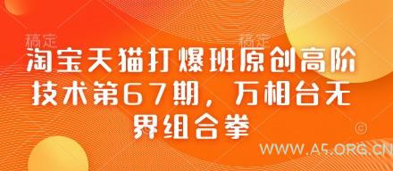 淘宝天猫打爆班原创高阶技术第67期，万相台无界组合拳