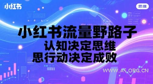小红书流量野路子,认知决定思维,思维决定行动,行动决定成败