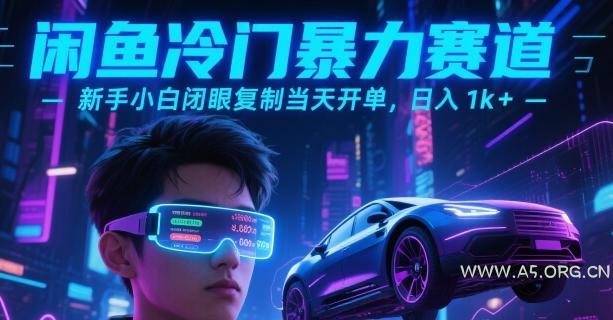 闲鱼冷门暴力赛道，新手小白闭眼复制当天开单，日入1k+【揭秘】