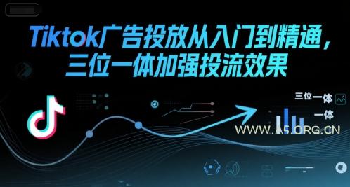 Tiktok广告投放从入门到精通，三位一体加强投流效果