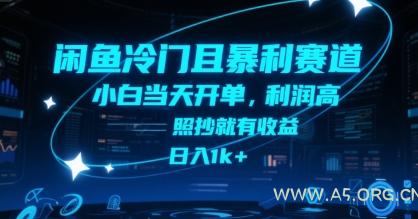 闲鱼冷门且暴利赛道，小白当天开单，利润高，照抄就有收益，日入1k+【揭秘】