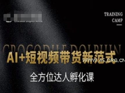 AI+短视频带货新范式,全方位达人孵化课