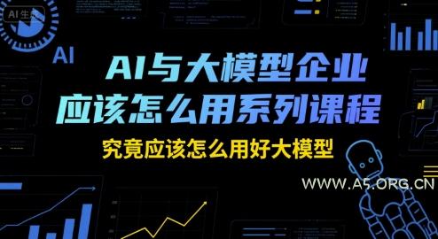 AI与大模型企业应该怎么用系列课程，究竟应该怎么用好大模型