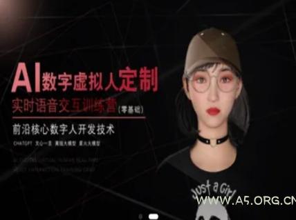 AI数字虚拟人定制，实时语音交互训练营（零基础），前沿核心数字人开发技术