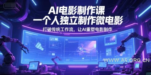 AI电影制作课，一个人独立制作微电影，打破传统工作流，让AI重塑电影制作