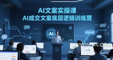 AI文案实操课，AI成交文案底层逻辑训练营