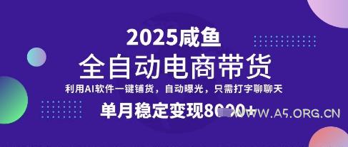 全网首发【闲鱼全自动电商带货】三年磨一剑，一朝露锋芒，单月稳定变现8k+【揭秘】
