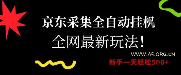 京东采集全自动挂G项目，全网最新玩法新手一天轻松5张【揭秘】