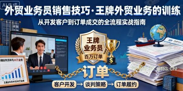 外贸业务员销售技巧,王牌外贸业务的训练