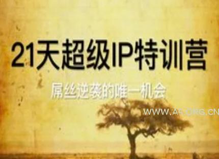 21天超级IP特训营，屌丝逆袭的唯一机会