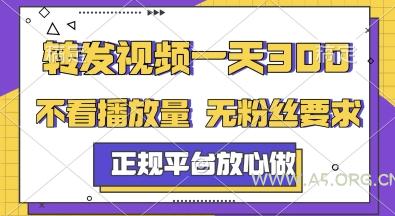 转发视频一天3张+,正规平台放心做,不看播放量,无粉丝要求,随时随地挣收益【揭秘】