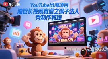 YouTube出海项目，油管长视频赛道之猴子达人秀制作教程