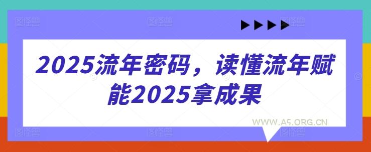2025流年密码，读懂流年赋能2025拿成果