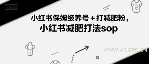 小红书保姆级养号+打减肥粉，小红书减肥打法sop