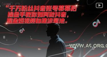 千万粉丝抖音账号幕后操盘手教你如何做抖音，掘金短视频自建流量池