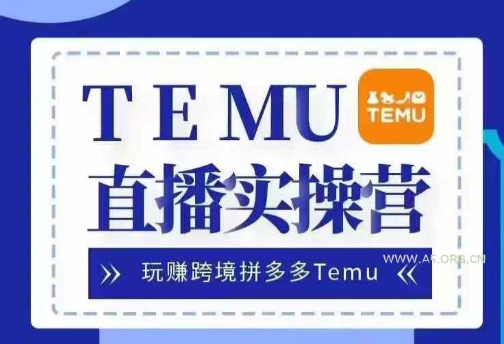 Temu直播实战营，玩赚跨境拼多多Temu，国内电商卷就出海赚美金