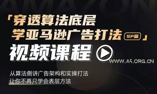 穿透算法底层，学亚马逊广告打法SP篇，从算法侧讲广告架构和实操打法，让你不再只学会表层方法