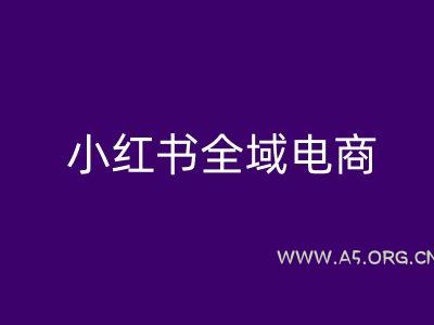 小红书全域电商，小红书电商教程