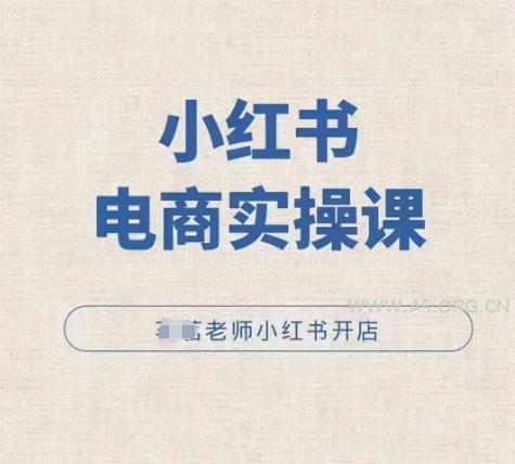 小红薯电商实操课，小红书开店实操必学课