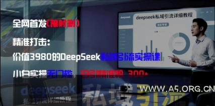 精准打击：价值3980的DeepSeek私域引流实操课，小白实操无门槛，日引精准粉300+