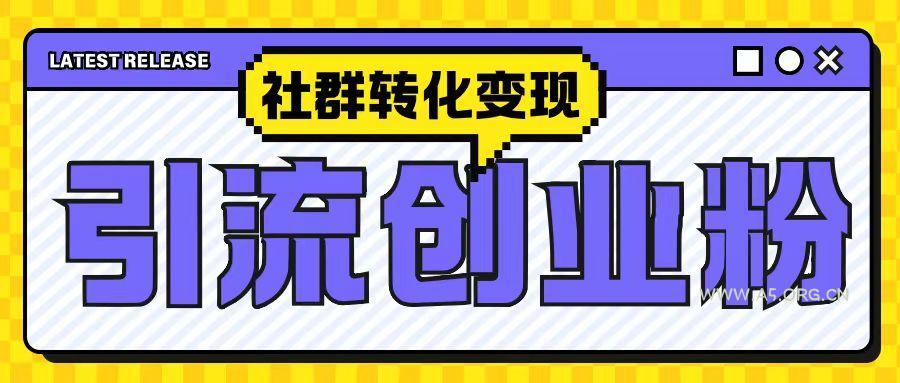 最新抖音引流创业粉玩法，之社群转化变现思路(揭秘)