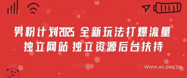 男粉计划2025 &nbsp;全新玩法打爆流量 独立网站 独立资源后台扶持【揭秘】