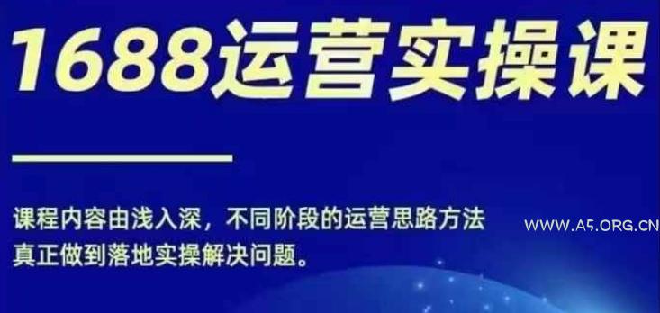 1688实操运营课,零基础学会1688实操运营,电商年入百万不是梦
