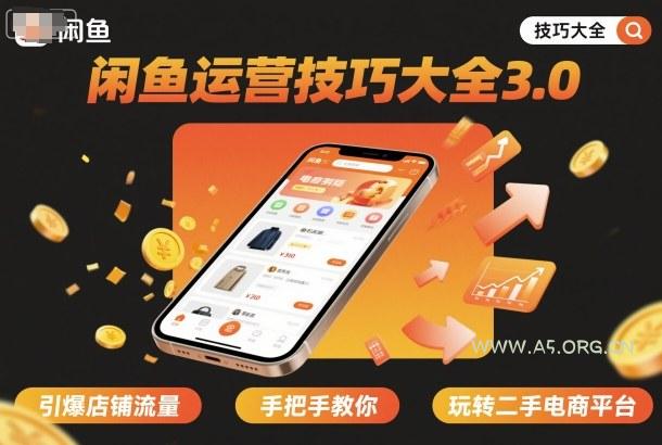 闲鱼运营技巧大全3.0,引爆店铺流量,手把手教你玩转二手电商平台