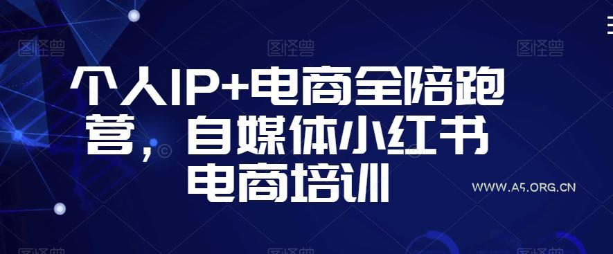 个人IP+电商全陪跑营,自媒体小红书电商培训