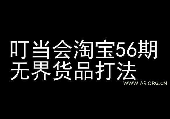 叮当会淘宝56期：无界货品打法-淘宝开店教程