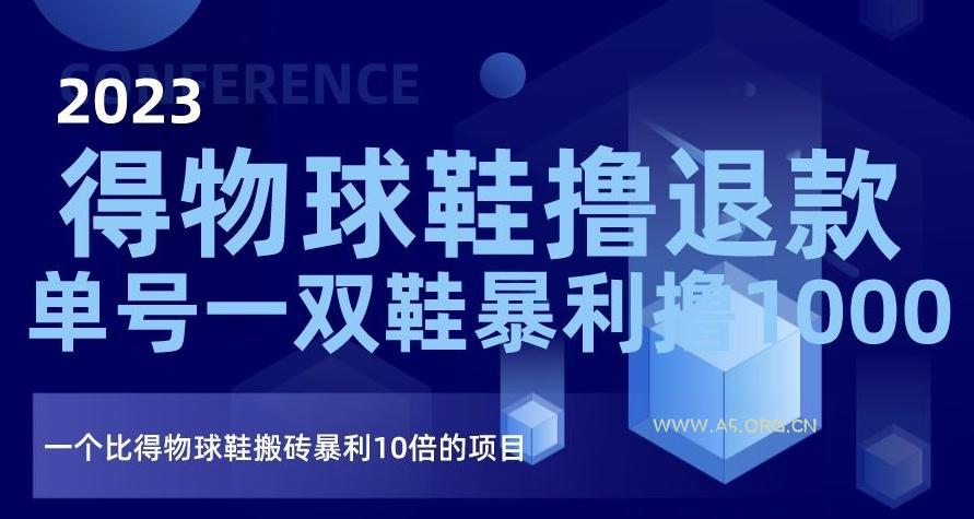 2023得物球鞋撸退款，单号一双鞋暴利撸1000，一个比得物球鞋搬砖暴利10倍的项目【揭秘】