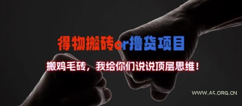 得物搬砖撸货项目?掰下数据，我给你们说说顶层思维【揭秘】