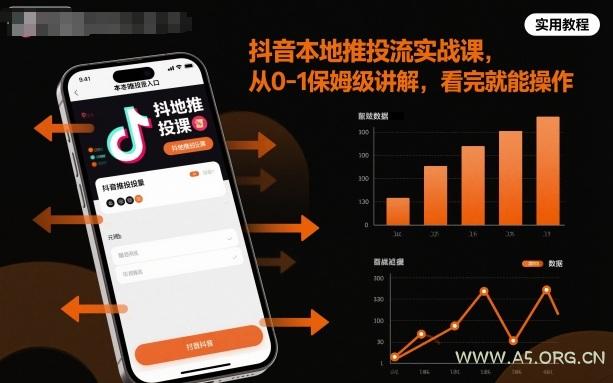 抖音本地推投流实战课,从0-1保姆级讲解,看完就能操作
