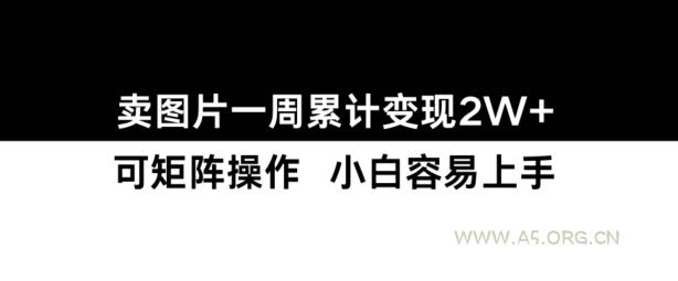 小红书【卖图片】一周累计变现2W+小白易上手