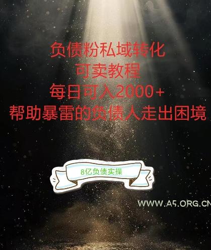 负债粉掘金计划，帮助负债者解决问题，债务规划，债务重组，最好的变现方式【揭秘】