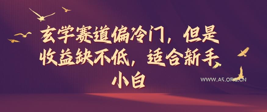 玄学赛道偏冷门，但是收益缺不低，适合新手小白【揭秘】