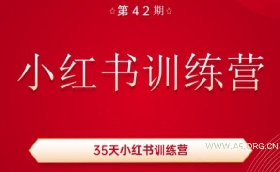 35天小红书训练营(42期)，用好小红书，做你喜欢又擅长的事，涨粉又赚钱