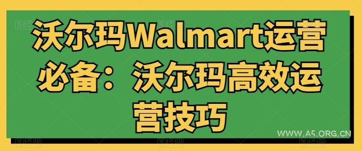 沃尔玛Walmart运营必备:沃尔玛高效运营技巧