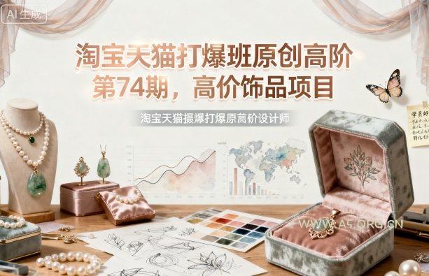 淘宝天猫打爆班原创高阶第74期，高价饰品项目