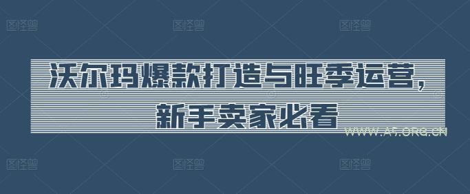 沃尔玛爆款打造与旺季运营，新手卖家必看