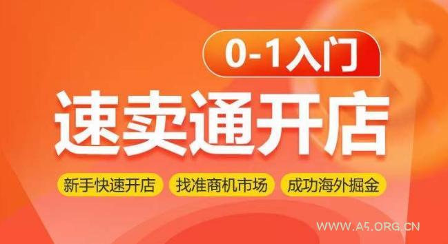 速卖通开店0-1入门，新手快速开店 找准商机市场 成功海外掘金