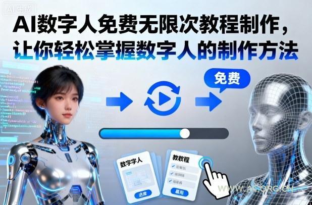 AI数字人免费无限次教程制作，让你轻松掌握数字人的制作方法