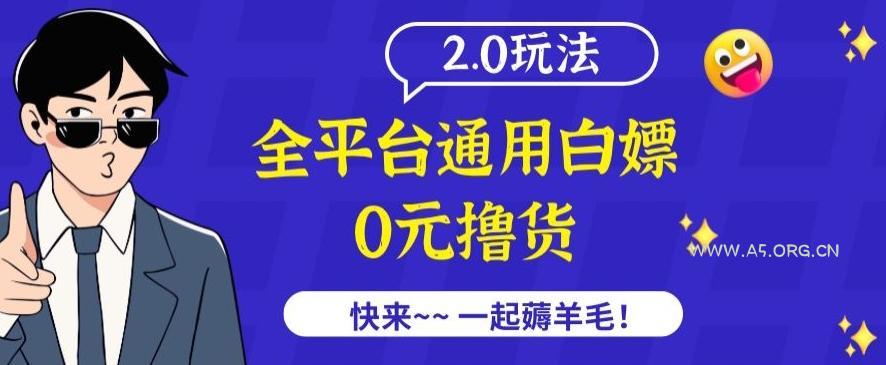外面收费2980的全平台通用白嫖撸货项目2.0玩法【仅揭秘】